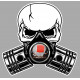 CAGIVA Pistons skull Sticker 