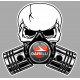 GARELLI Pistons skull Sticker 