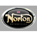 NORTON  Sticker trompe-l'oeil vinyle laminé