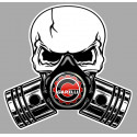 GARELLI Pistons skull Sticker  