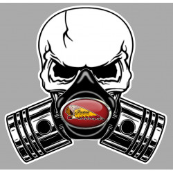 INDIAN Pistons skull Sticker  