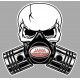 JAWA Pistons skull Sticker  