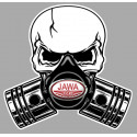 JAWA Pistons skull Sticker  