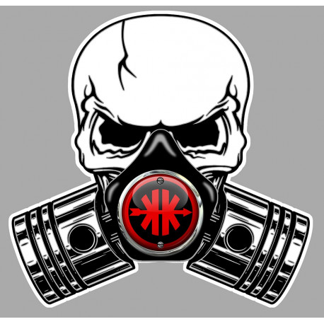 KREIDLER Pistons skull Sticker  