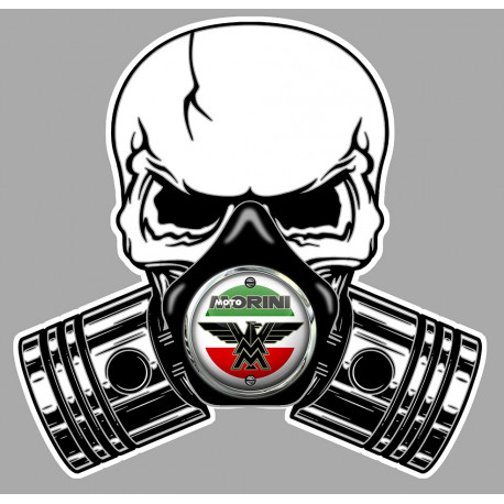 MOTO MORINI Pistons skull Sticker  