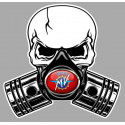 MV AGUSTA Pistons skull laminated decal