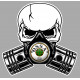 OSSA Pistons skull Sticker  