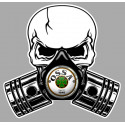 OSSA Pistons skull Sticker  