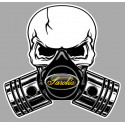 SAROLEA Pistons skull Sticker  