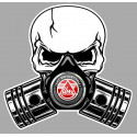 URAL Pistons Skull Laminated decal