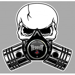 TERROT Pistons skull Sticker  