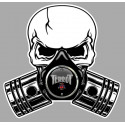 TERROT Pistons skull Sticker  