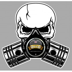 The VINCENT  Pistons skull Sticker  