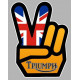 TRIUMPH " LOVE " Sticker  