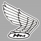 HONDA WING right Sticker  UV 