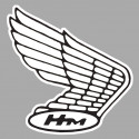 HONDA WING right laminated decal