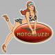 MOTO GUZZI  right Pin Up Sticker  