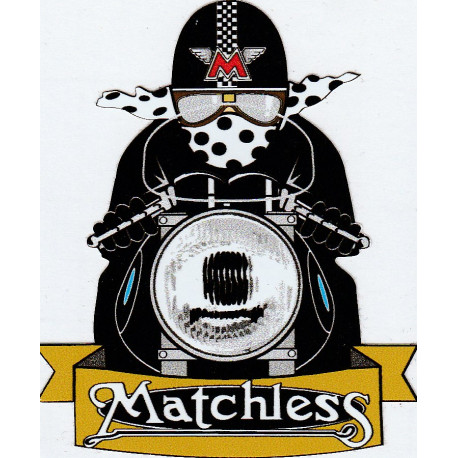  MATCHLESS biker Sticker 77mm x 65mm