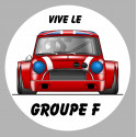 AUSTIN COOPER rouge Groupe F  Sticker