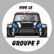 AUSTIN COOPER noire Groupe F  Sticker