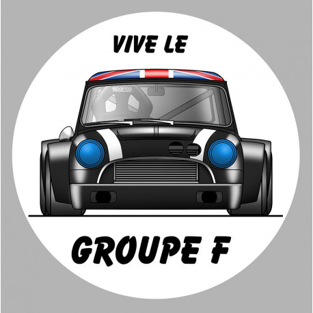 AUSTIN COOPER noire Groupe F  Sticker