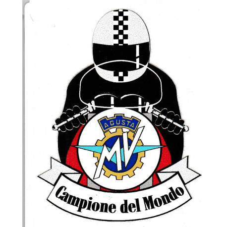 MV AGUSTA biker  Sticker 74mm x 58mm