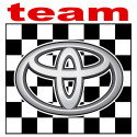 TOYOTA TEAM Sticker vinyle laminé