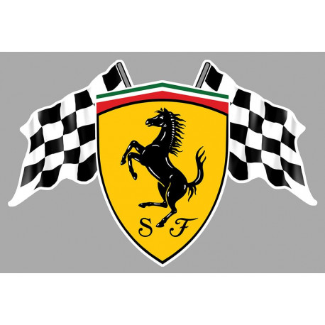 FERRARI  Flags Sticker