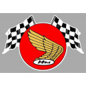 HONDA Flags laminated decal