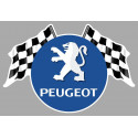 PEUGEOT  Flags Sticker vinyle laminé