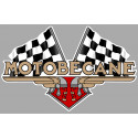 MOTOBECANE Flags laminated decal