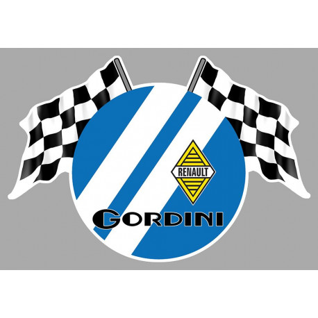 GORDINI RENAULT Flags Sticker                         