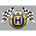 HUSQVARNA FLAGS Sticker vinyle laminé