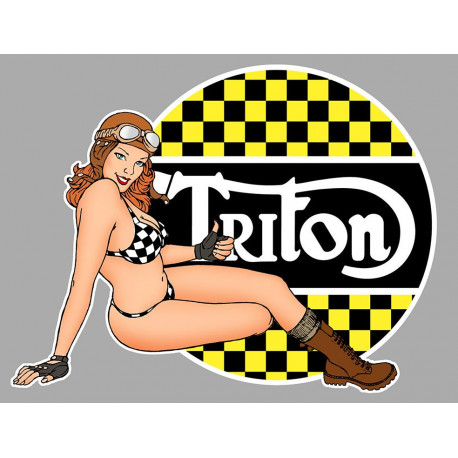 TRITON Pin Up right Sticker