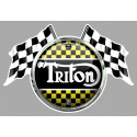 TRITON flags Sticker vinyle laminé