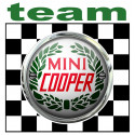 COOPER  TEAM Sticker vinyle laminé