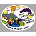 PLYMOUTH Road Runner Sticker vinyle laminé