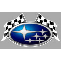 SUBARU Flags Laminated decal