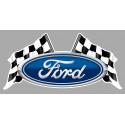 FORD Flags Sticker vinyle laminé