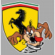 FERRARI TAZ Sticker droit