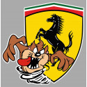 FERRARI left  TAZ laminated  decal