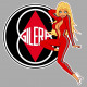 GILERA Pin Up right Sticker 