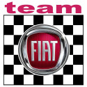 FIAT TEAM Sticker vinyle laminé