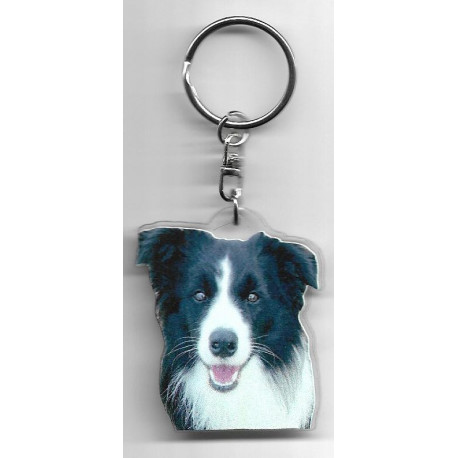 BORDER COLLIE CHIEN porte clés