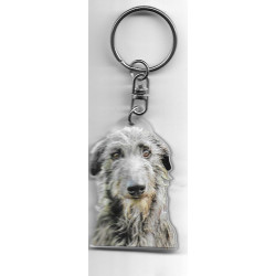 DEERHOUND  GREYHOUND DOG / Key Fobs