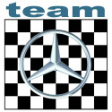 MERCEDES TEAM Sticker vinyle laminé